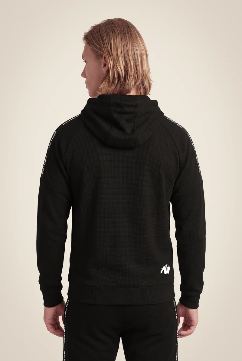 Harvey Hooded Track Jacket - Black