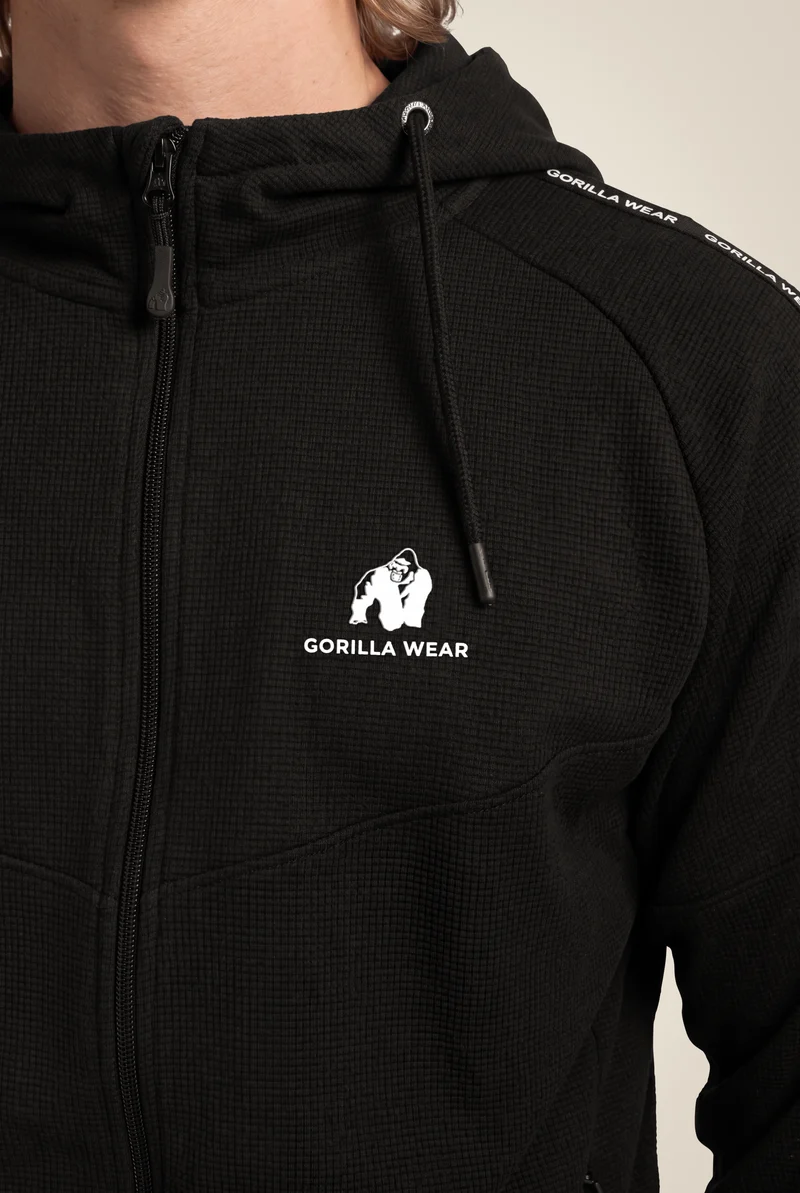 Harvey Hooded Track Jacket - Black