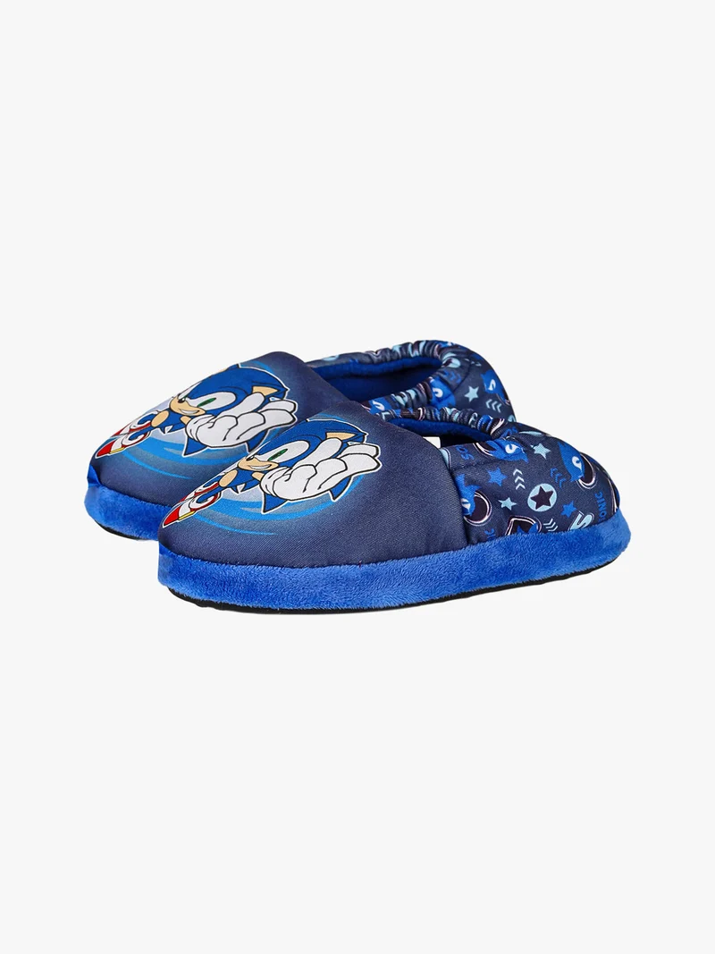 Pantofole chiuse da bambino in tessuto - blu