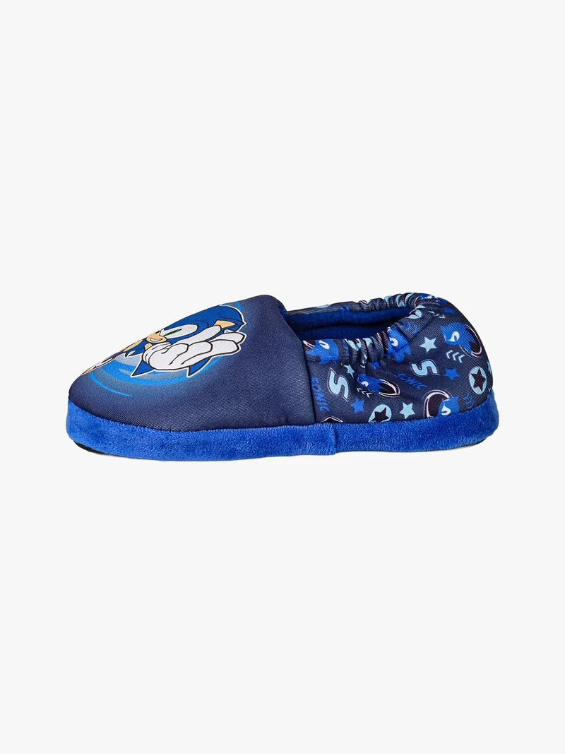 Pantofole chiuse da bambino in tessuto - blu