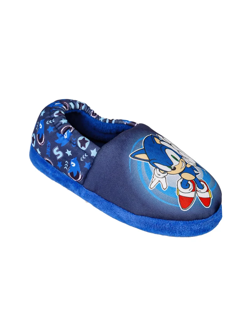 Pantofole chiuse da bambino in tessuto - blu