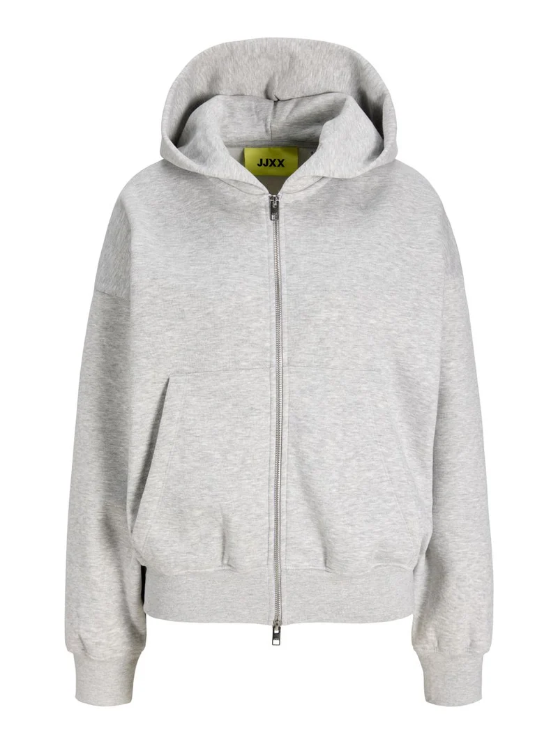 JXSOPHIA BOXY LS ZIP HOOD SWT