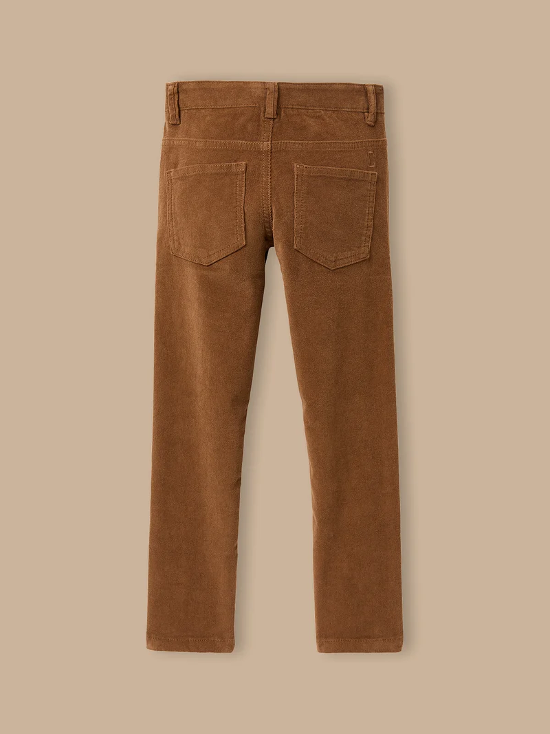 Jungen Slim Fit Hose aus Velours
