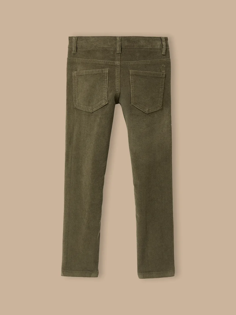 Jungen Slim Fit Hose aus Velours