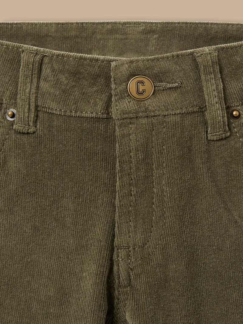 Jungen Slim Fit Hose aus Velours