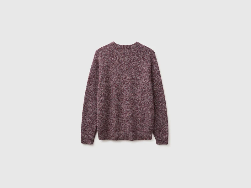 Farbblock-Pullover aus Wollmischung