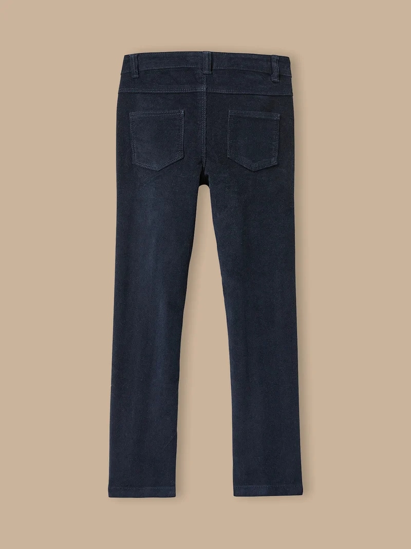 Mädchen Slim Fit Hose aus Velours