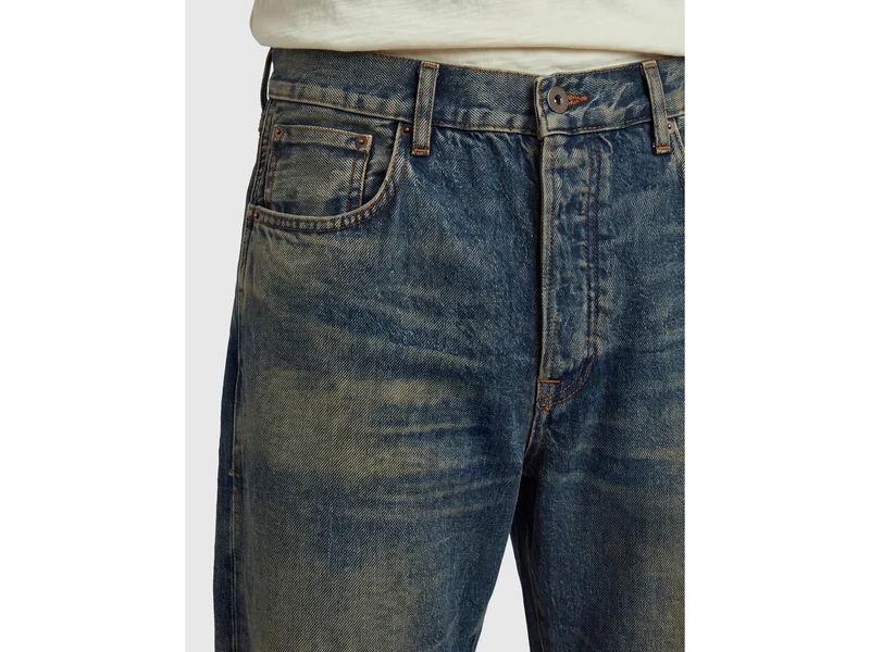 Jeans mit lässiger Passform und Vintage-Waschung