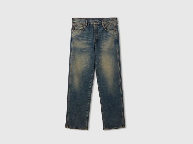 Jeans mit lässiger Passform und Vintage-Waschung
