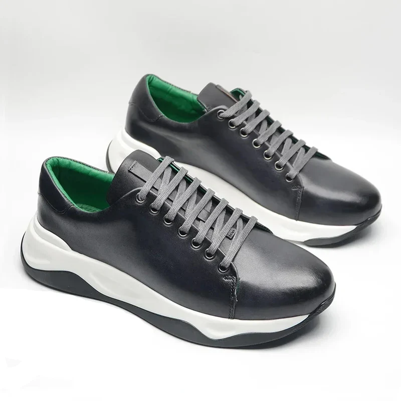High Cowhide Leather Shoes