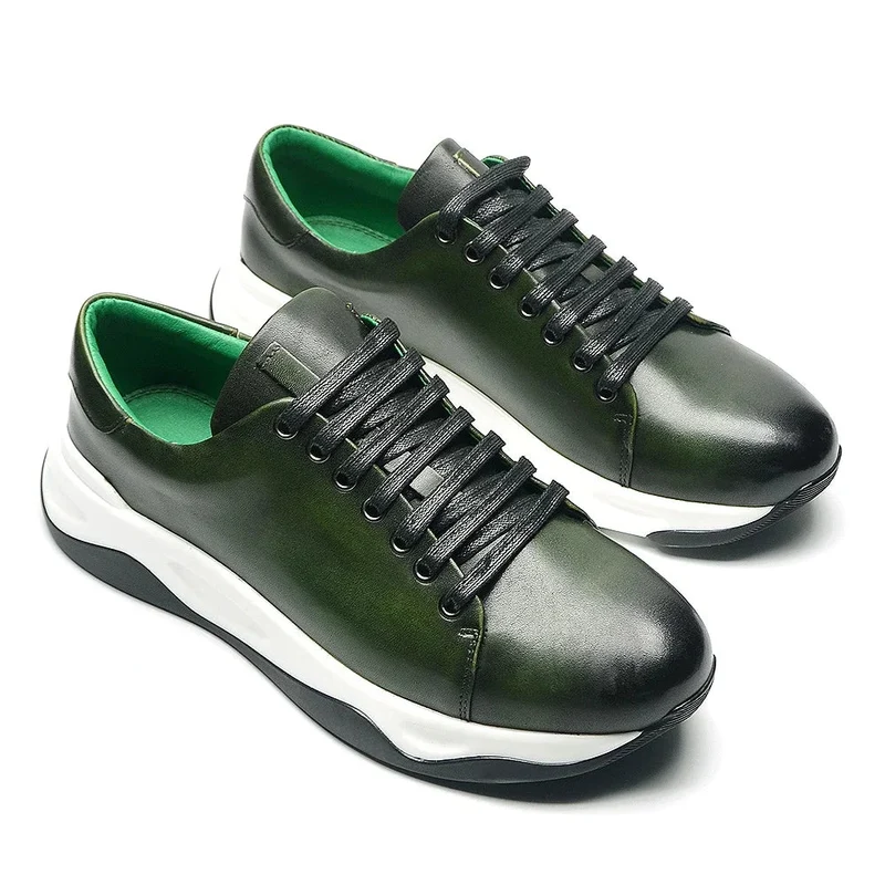 High Cowhide Leather Shoes