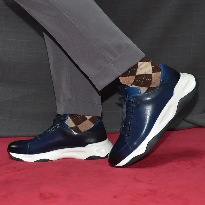 High Cowhide Leather Shoes