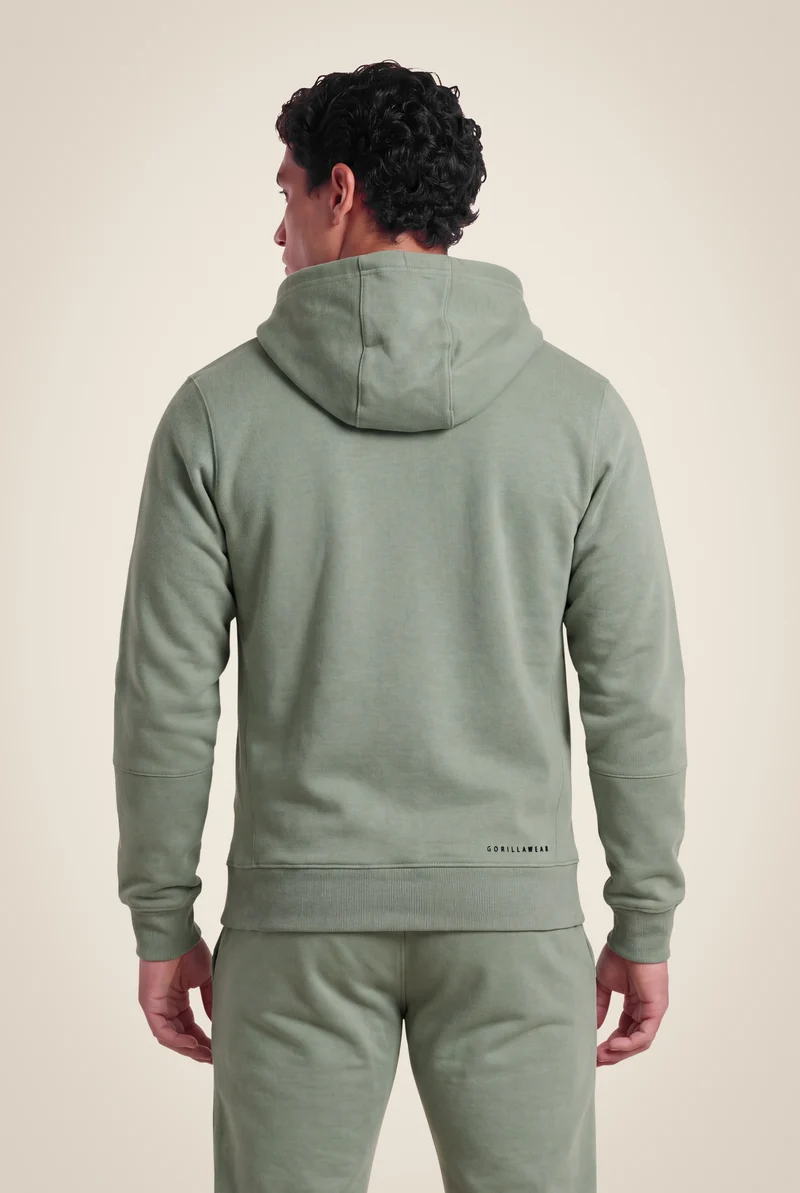 Leon Zipped Hoodie - Green