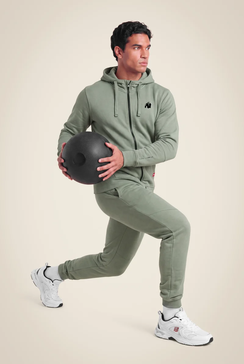 Leon Zipped Hoodie - Green
