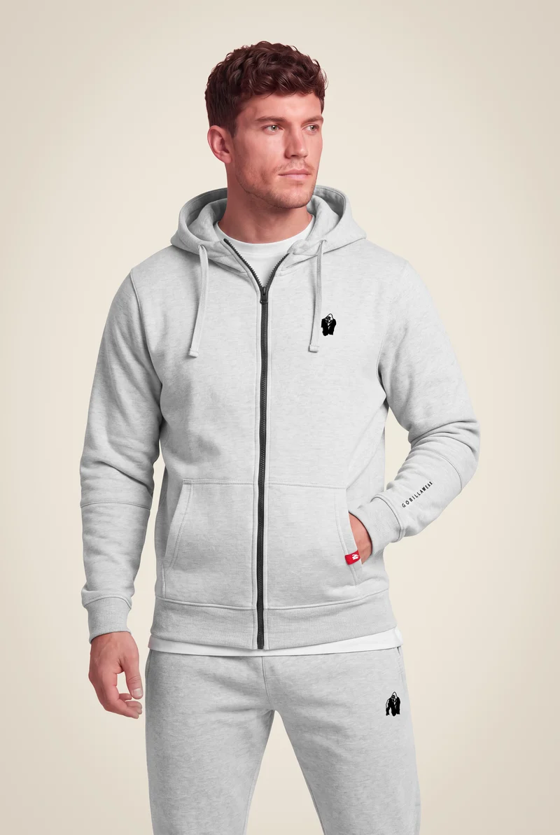 Leon Zipped Hoodie - Gray