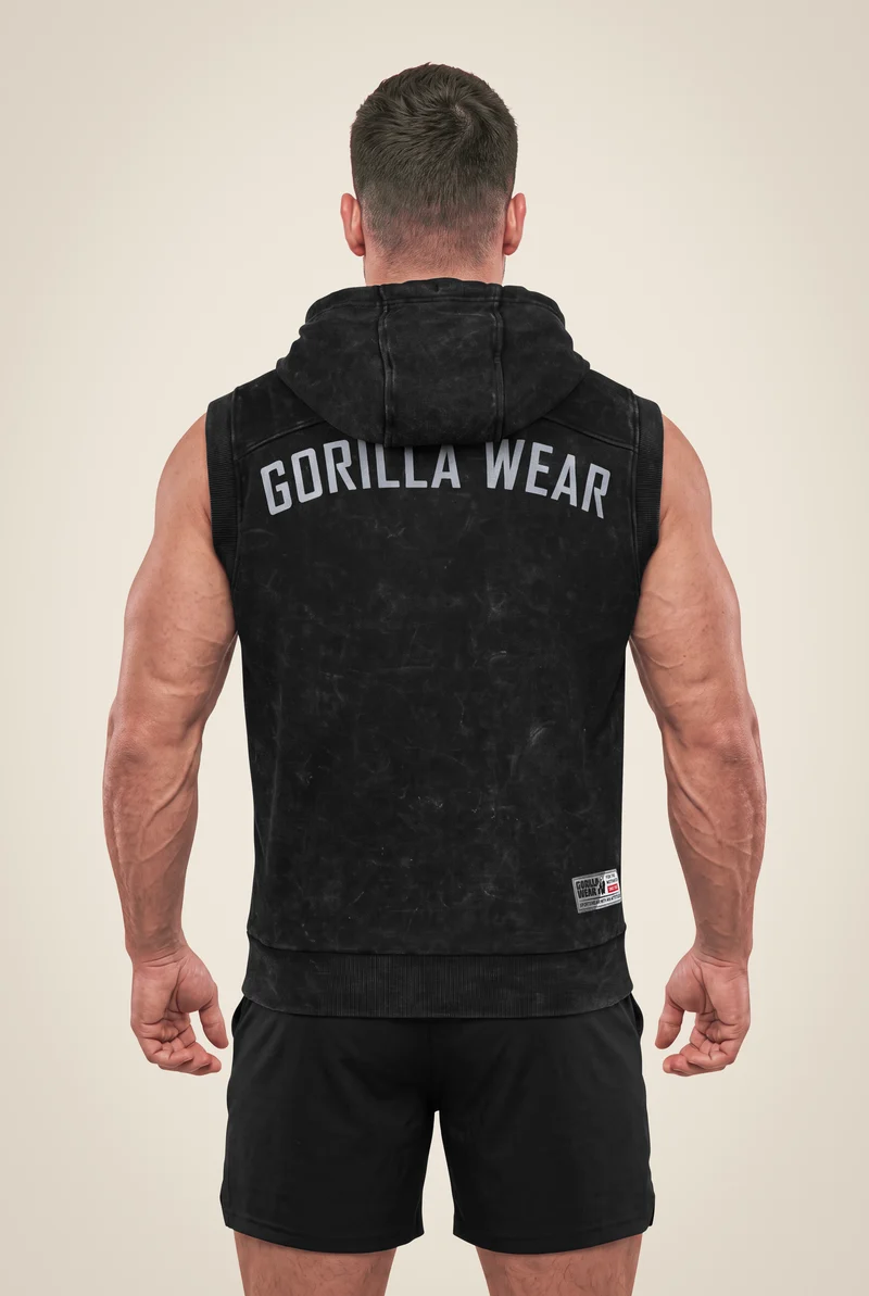Silverdale Sleeveless Hoodie - Black