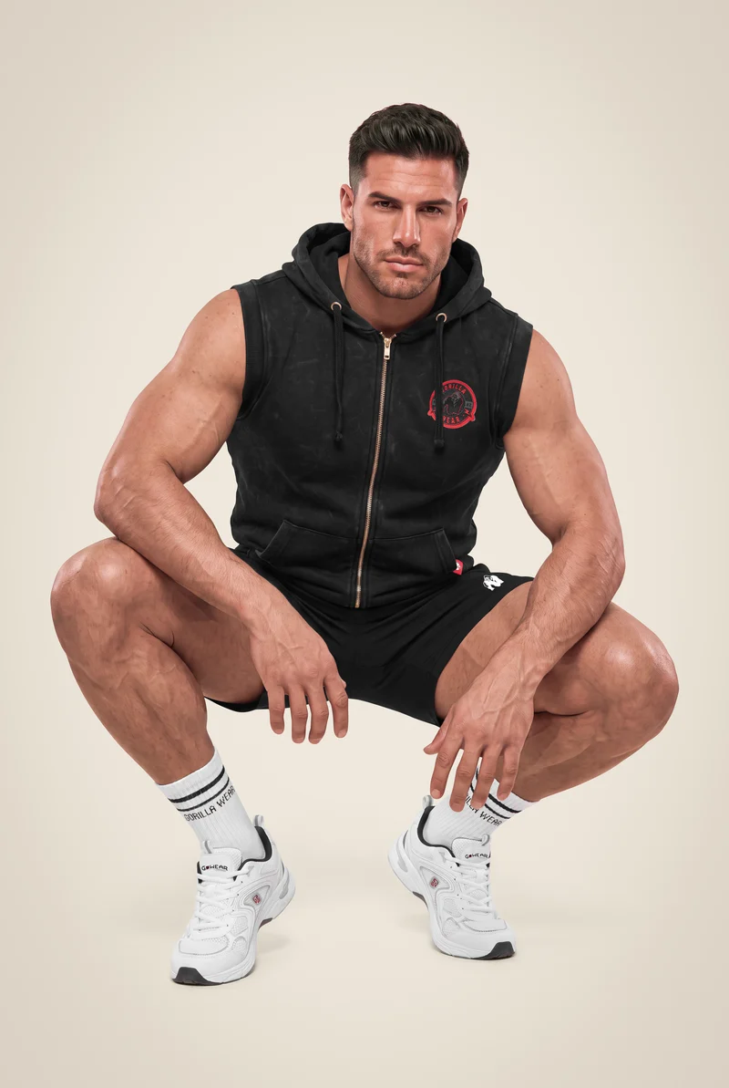 Silverdale Sleeveless Hoodie - Black