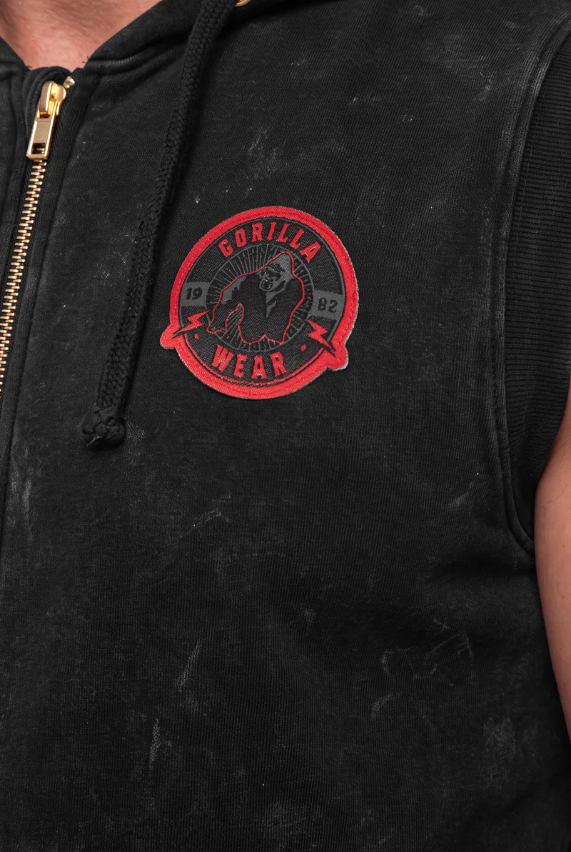 Silverdale Sleeveless Hoodie - Black