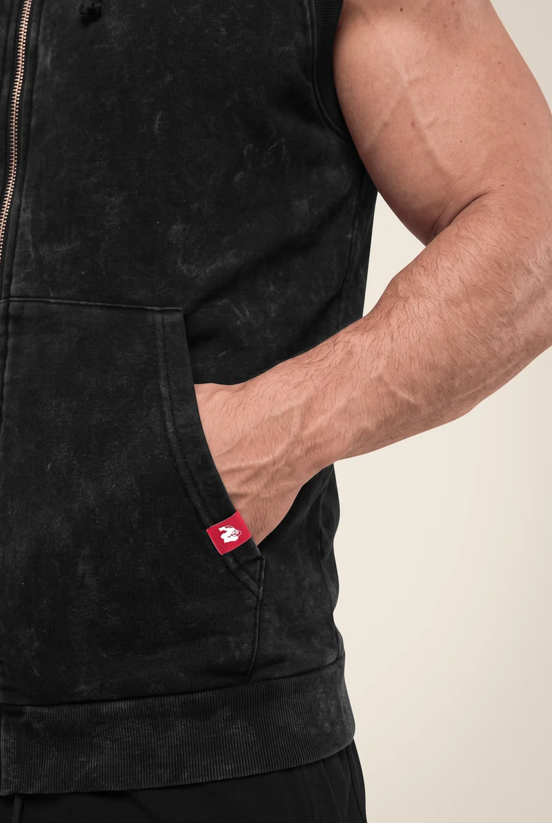 Silverdale Sleeveless Hoodie - Black
