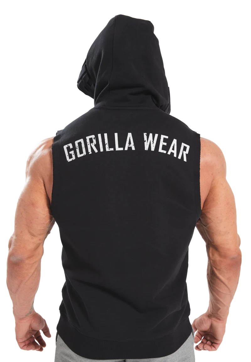 Marshall Sleeveless Hoodie - Black