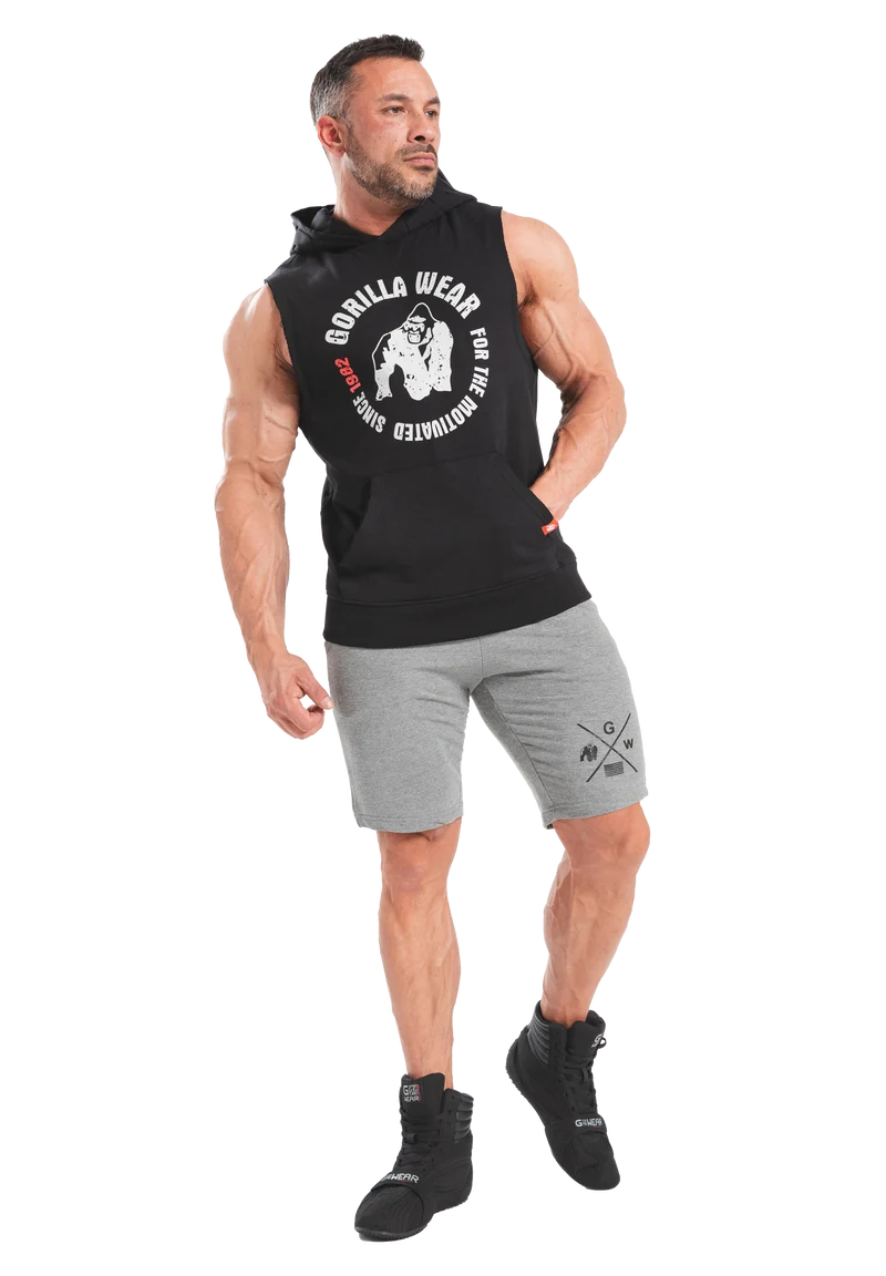 Marshall Sleeveless Hoodie - Black