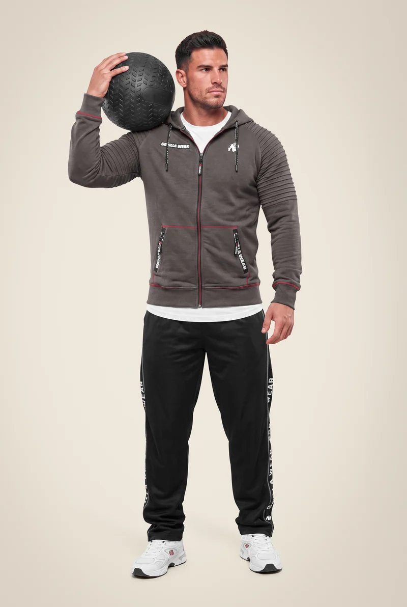 Georgia Zipped Hoodie - Gray