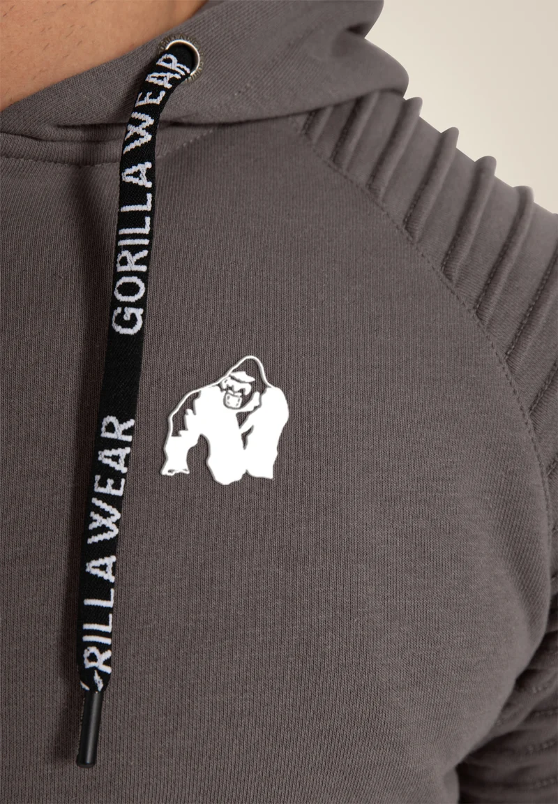 Georgia Zipped Hoodie - Gray