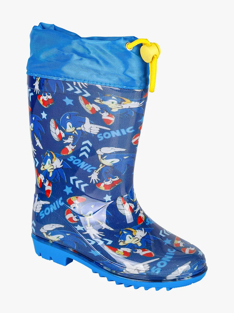 Stivali pioggia da bambino con stampe - blu