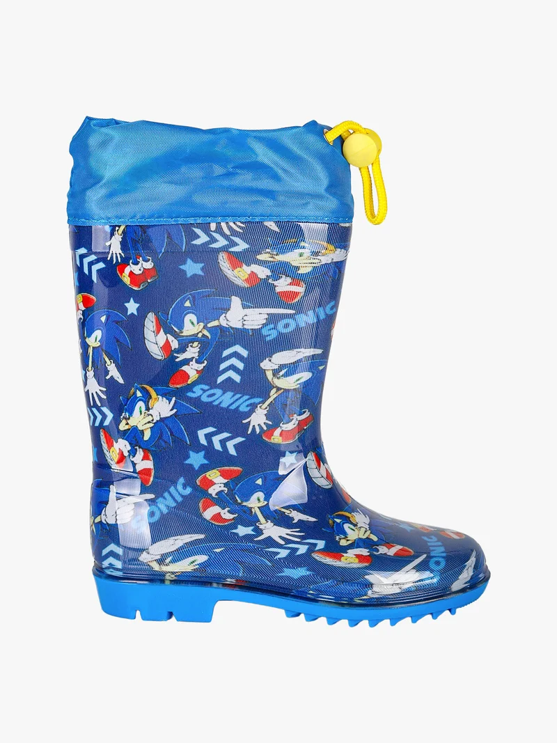 Stivali pioggia da bambino con stampe - blu