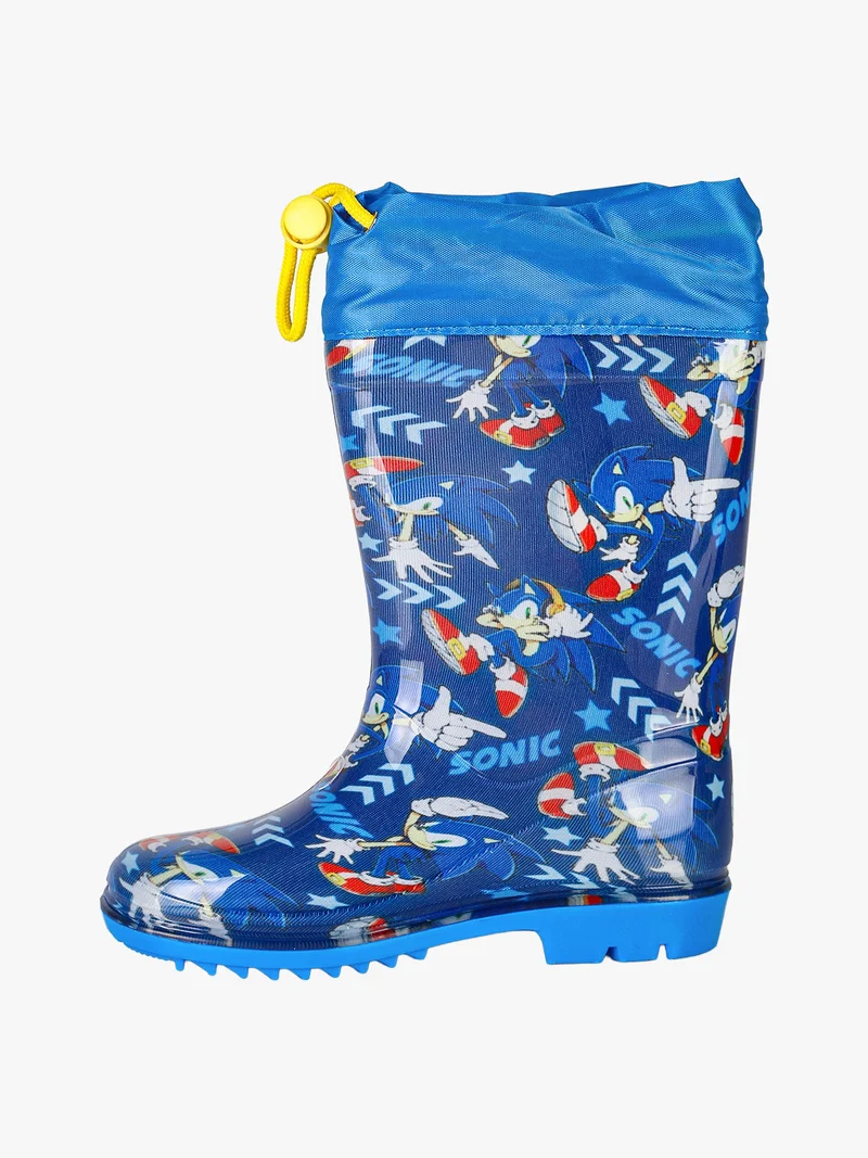 Stivali pioggia da bambino con stampe - blu