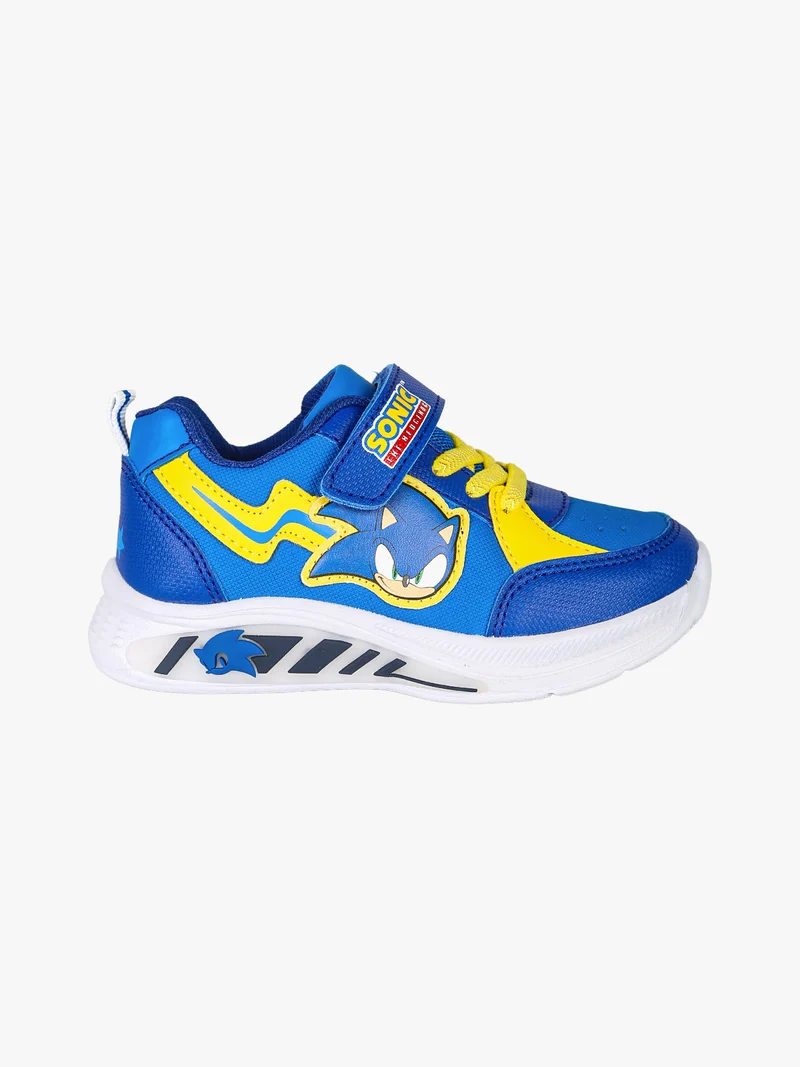 Sneakers da bambino con luci e chiusura a strappo - blu