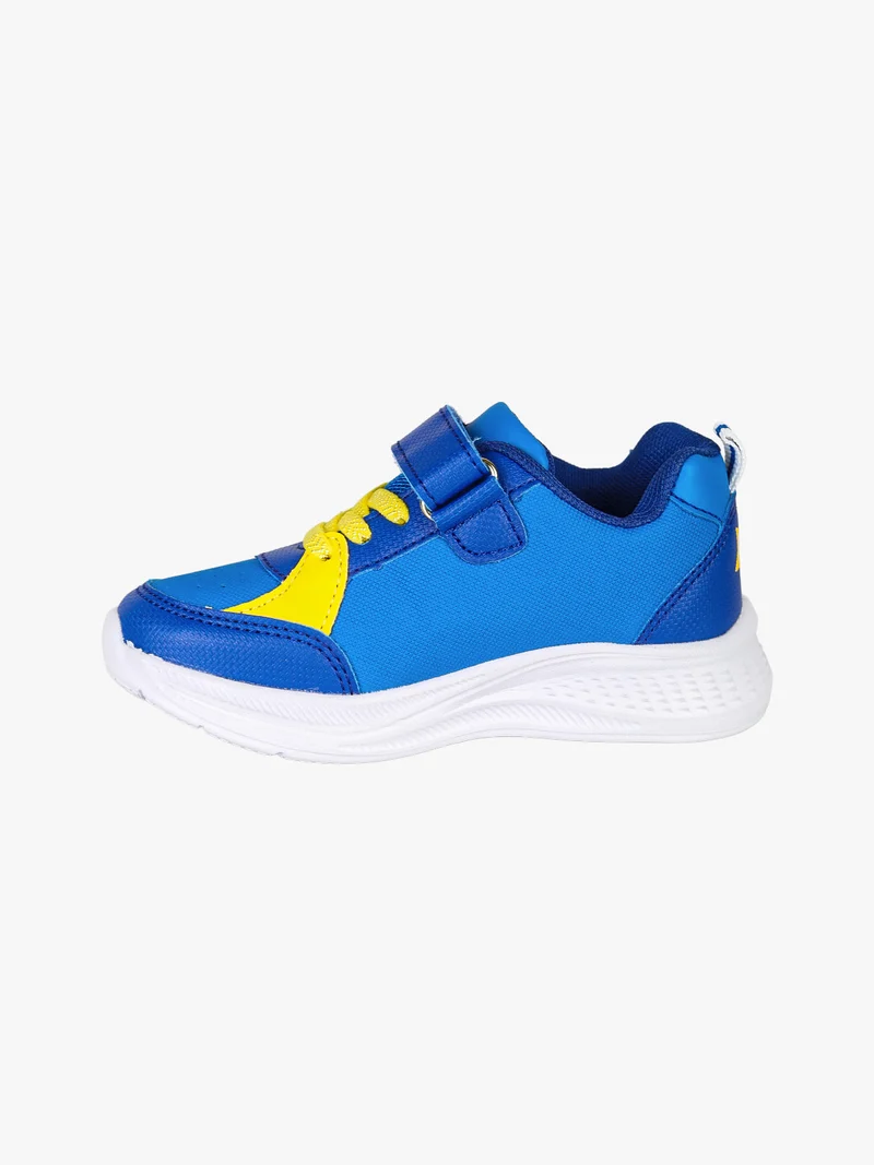 Sneakers da bambino con luci e chiusura a strappo - blu