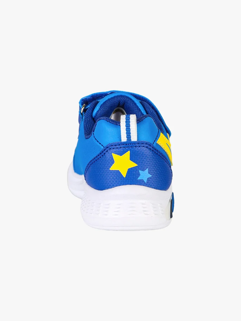 Sneakers da bambino con luci e chiusura a strappo - blu
