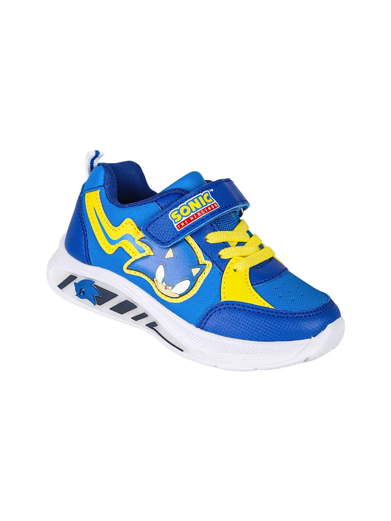 Sneakers da bambino con luci e chiusura a strappo - blu
