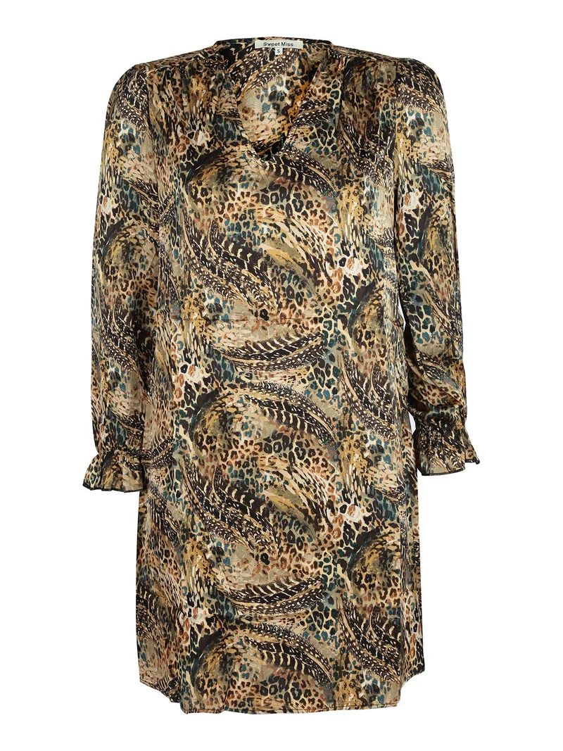 Vestito donna stampa animalier - multicolore