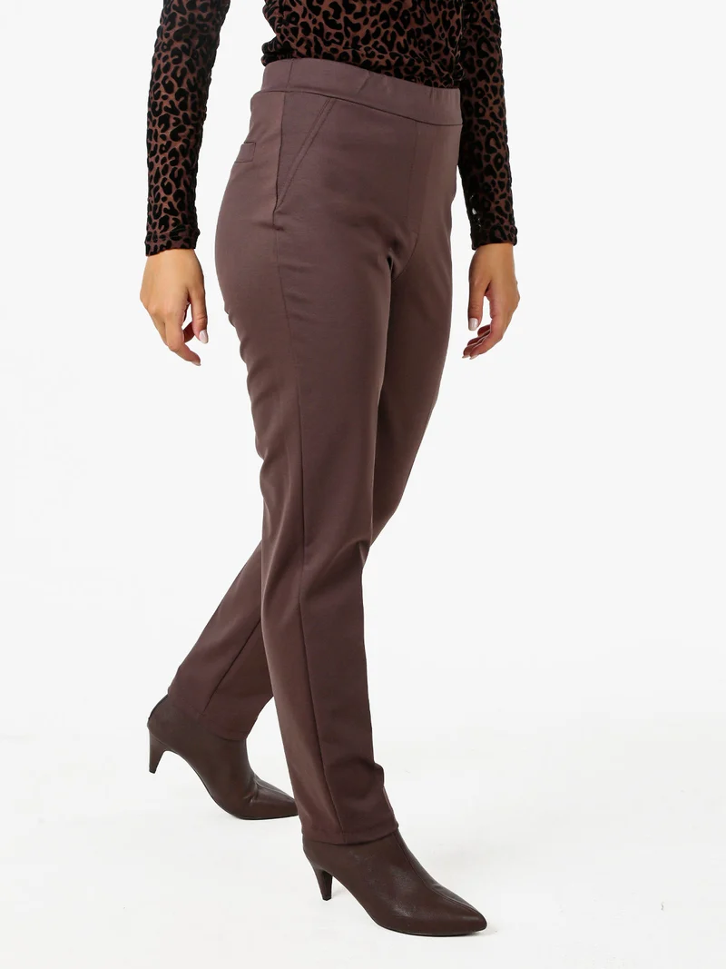 Pantaloni donna a sigaretta - moro
