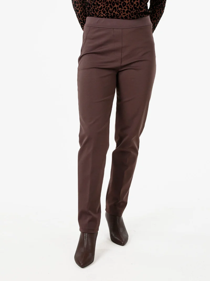 Pantaloni donna a sigaretta - moro