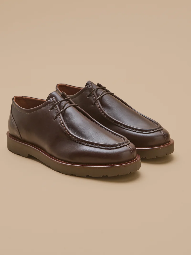 Herren-Derbies aus Leder mit Schnürsenkel