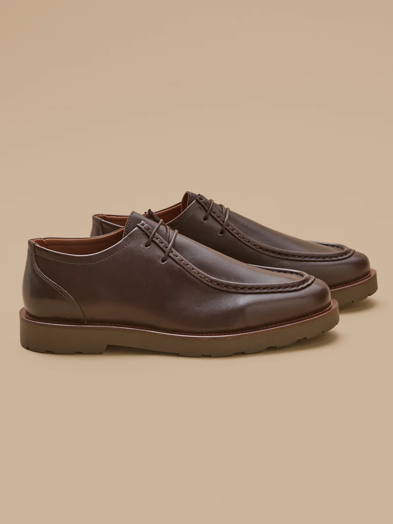 Herren-Derbies aus Leder mit Schnürsenkel