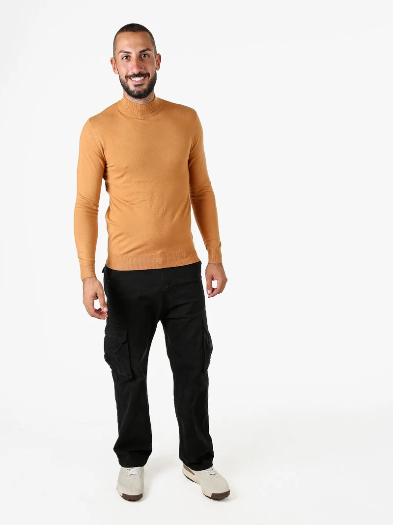 Maglia lupetto da uomo - arancione
