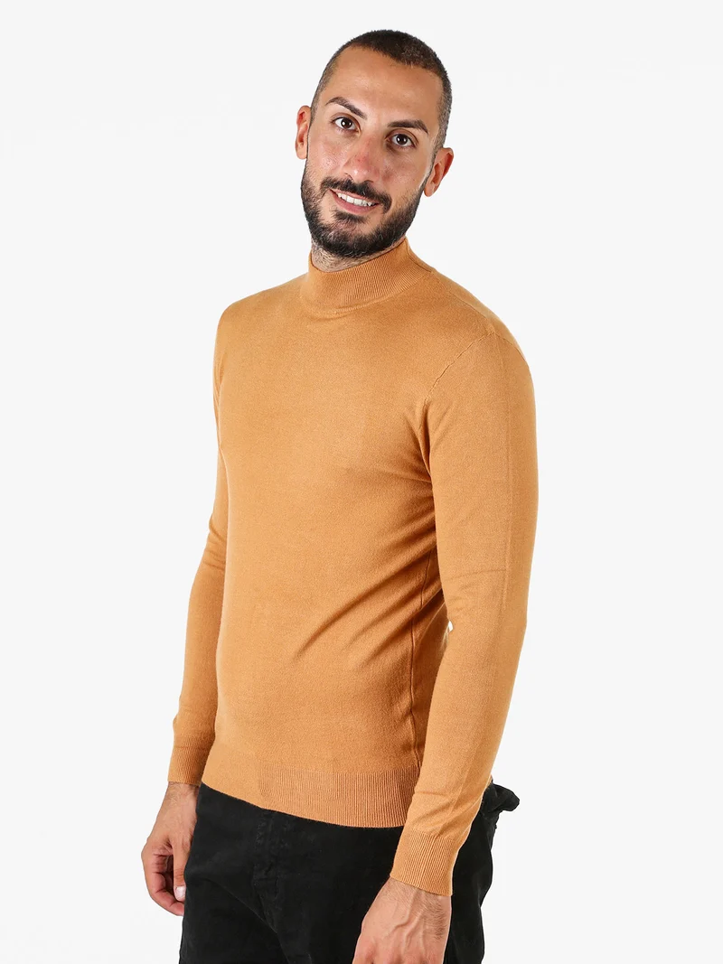 Maglia lupetto da uomo - arancione