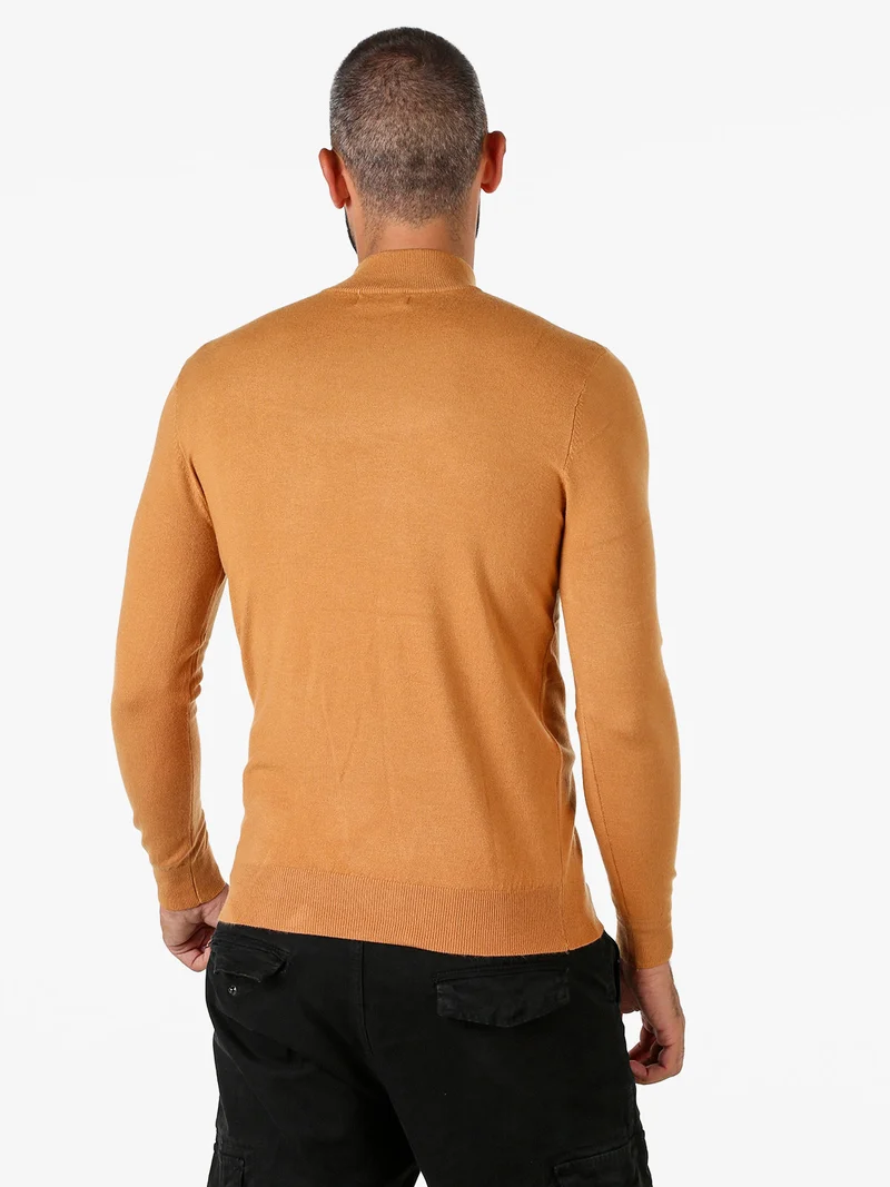 Maglia lupetto da uomo - arancione