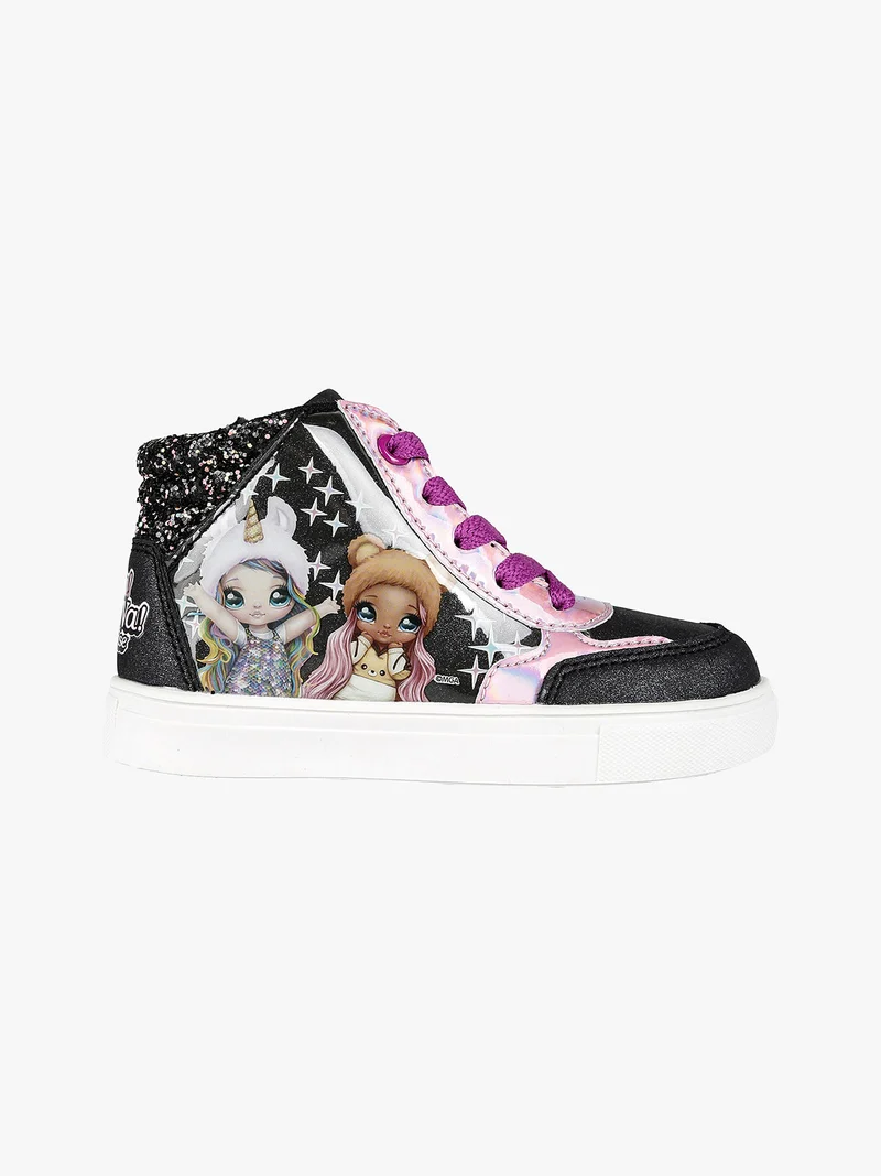 Sneakers alte da bambina - nero