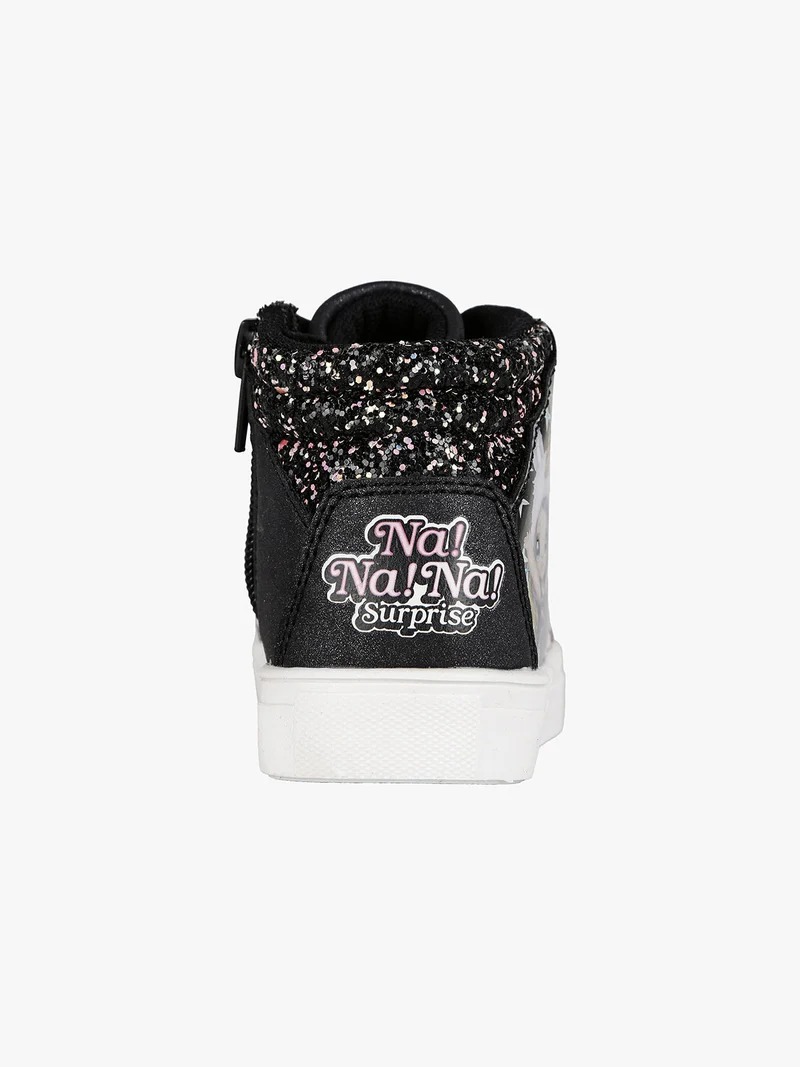 Sneakers alte da bambina - nero