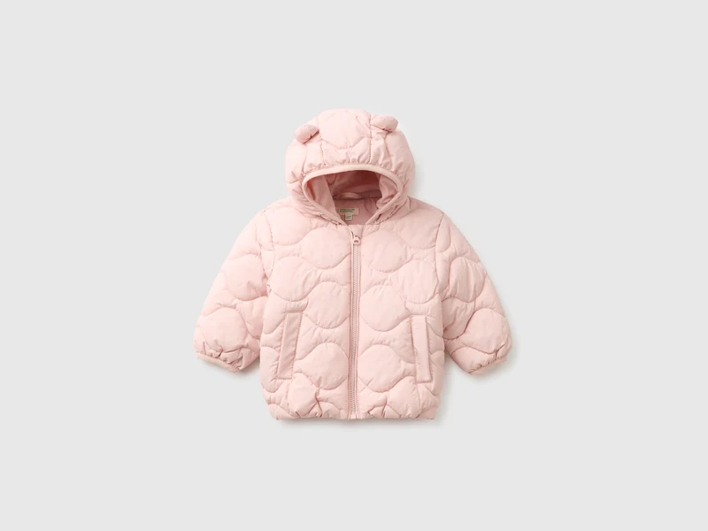 Wattierte Jacke mit Kapuze