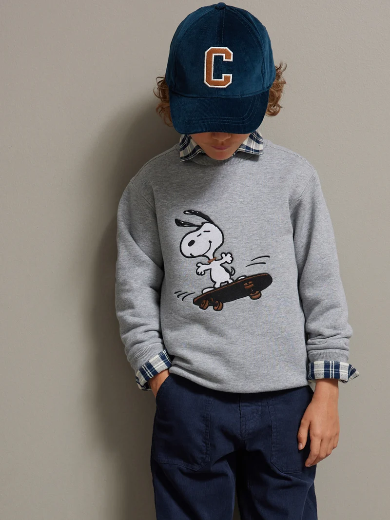 Kinder-Sweatshirt Cyrillus X PEANUTS™ – Snoopy Kollektion