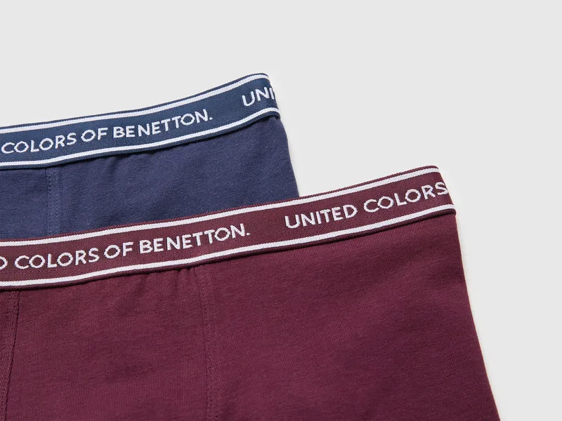 Set aus zwei Boxershorts mit Logo-Gummizug