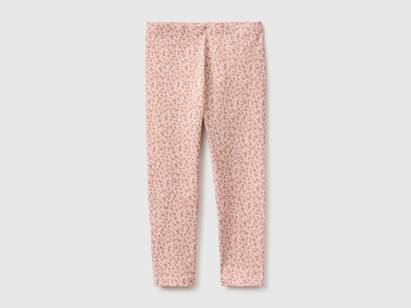 Gemusterte Leggings aus Stretch-Baumwolle