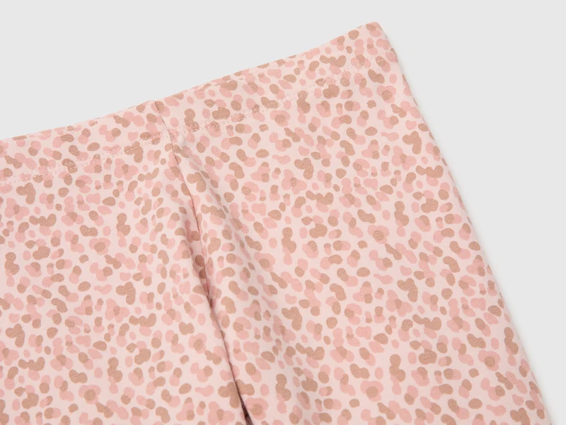 Gemusterte Leggings aus Stretch-Baumwolle