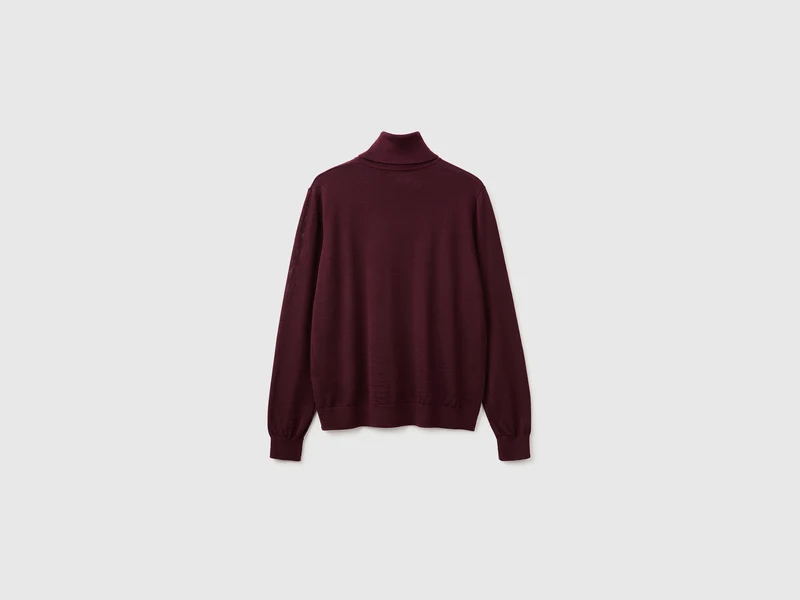 Rollkragenpullover aus reiner Merinowolle